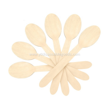 160mm Disposable flatware set wooden spoon tableware